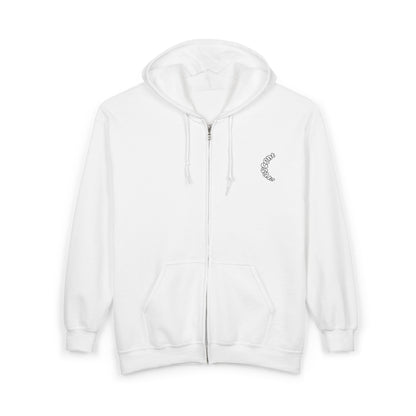 classic crescent zip-up hoodie