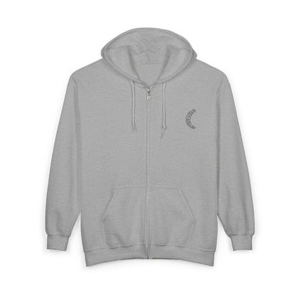 classic crescent zip-up hoodie