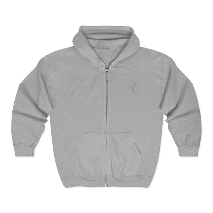 classic crescent zip-up hoodie